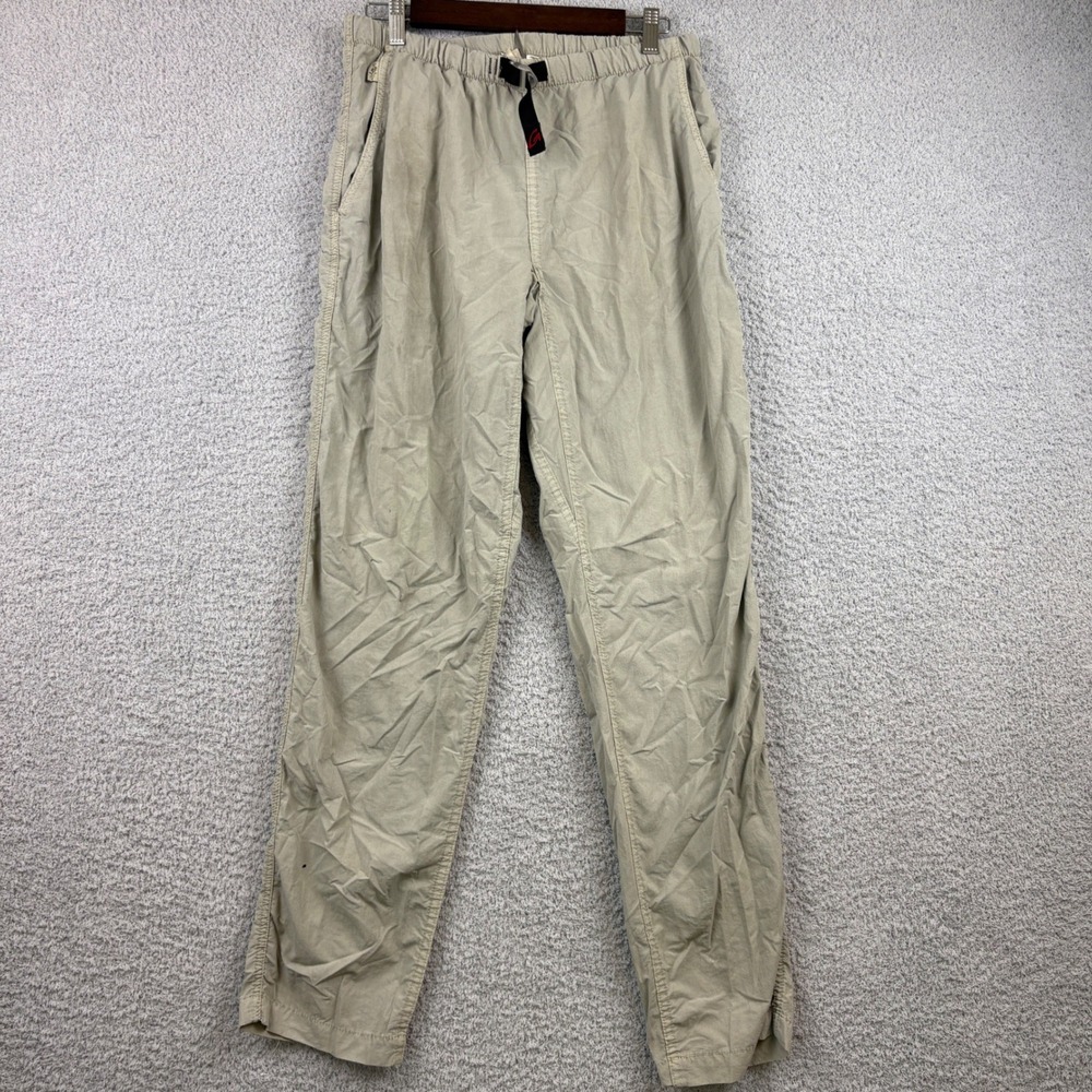 Gramicci Pants Womens Medium 10/12 Beige Original Freedom Belted Hiking Vintage
